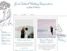 Tablet Screenshot of greekislandweddinginspirations.com